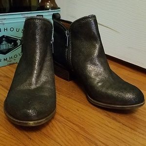 Lucky Brand Leather Bartalino Zipper Ankle Boot